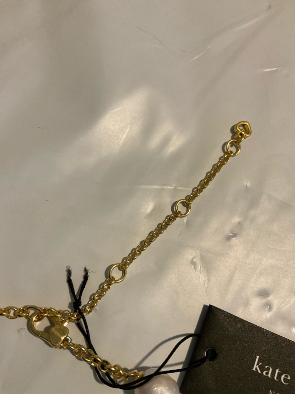 NWT Kate spade bow pearl necklace - Picture 3 of 4